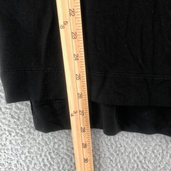 Chicos Top Womens 0 US 4/6 Black Zynergy Wide Cowl Neck Tunic High Low Stretch - Picture 8 of 9